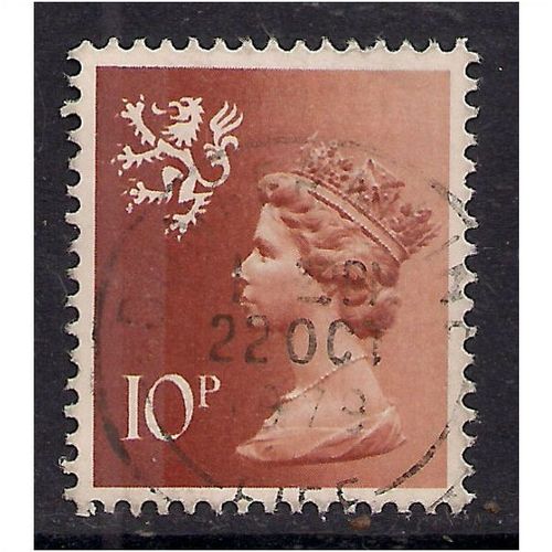 Scotland GB 1976 10p Orange Brown Machin SG S29.(B935 )