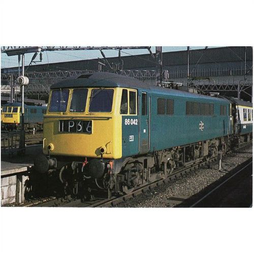 Railway Postcard BR Class 86 86042 London Euston 1979 Electric Loco