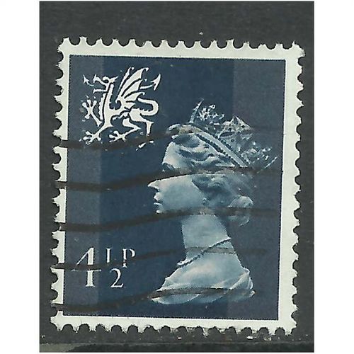 Wales GB 1974 4 1/2p Grey Blue Machin SG W18.(R703 )