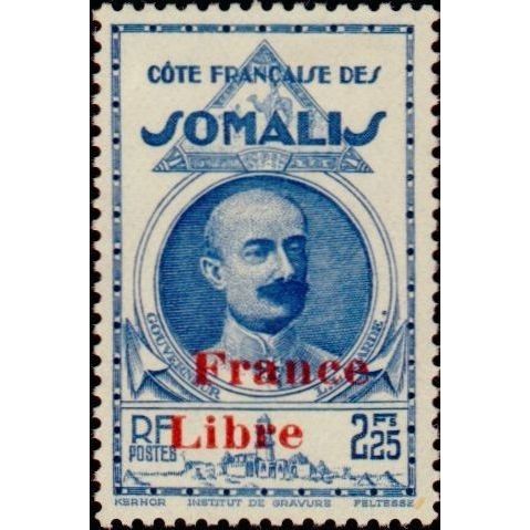 French Somali Coast Cote Francaise Des Somalis 2f.25 Mounted Mint MM SG337 stamp