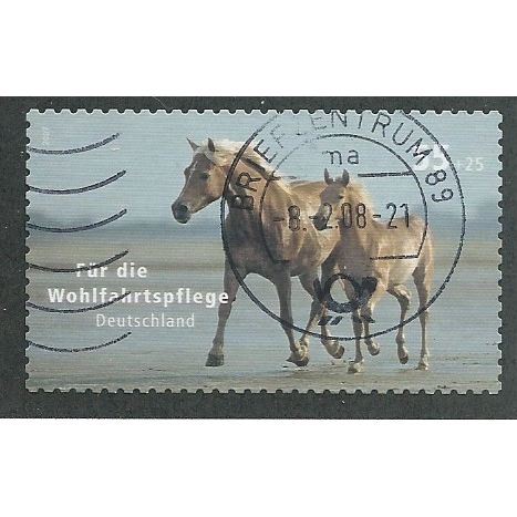 GER 2007 €0.55 +25(S/A) ' PETS -HORSES' FINE USED (EBID47-631)