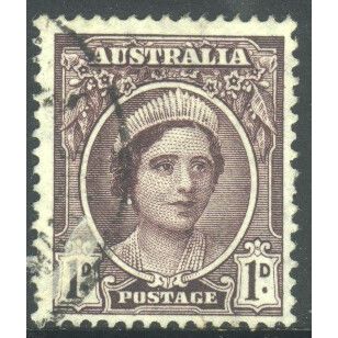 Australia 1942 - SG 203 - 1d purple - Queen Elizabeth - used 2