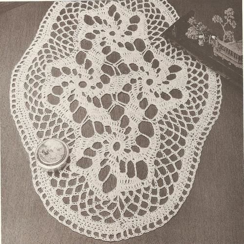 Crochet Doily Pattern Flower Doily (3)