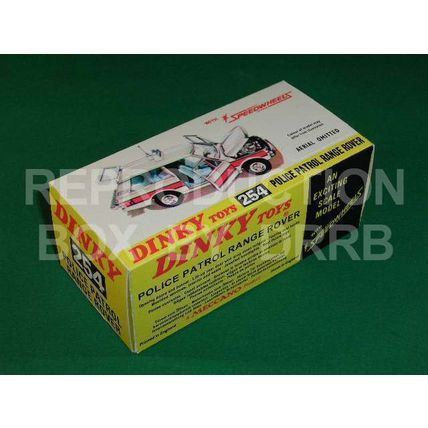 Dinky #254 Police Patrol Range Rover - Reproduction Box by DRRB