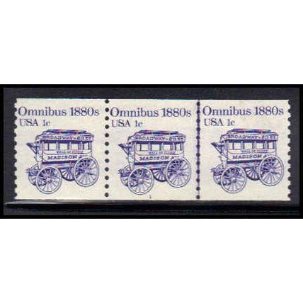 1897v 1c Omnibus Fine MNH Dry Gum PNC 1/3 PA2234