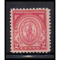 682 2c Massachusetts Fine MNH O1820