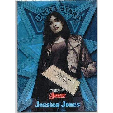 2022 FLEER ULTRA AVENGERS ' ULTRA STARS ' card # US 25 JESSICA JONES