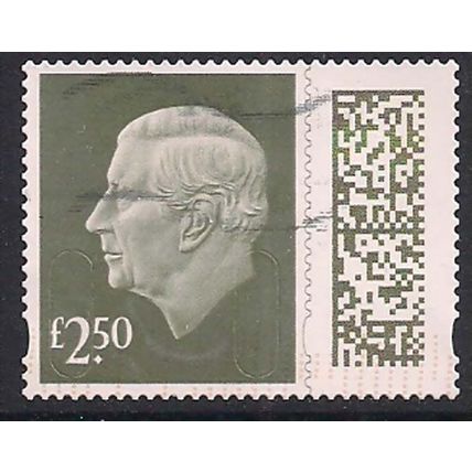 GB 2024 KC 3rd £2.50 Gooseberry Green Machin Used SG V5026 ( J1388 )