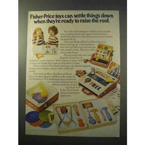 1977 Fisher-Price Toy Ad - Medical Kit, Cash Register