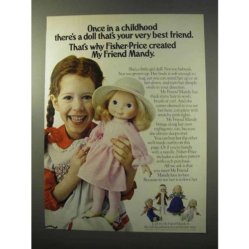 1977 Fisher-Price My Friend Mandy Doll Ad - Best Friend