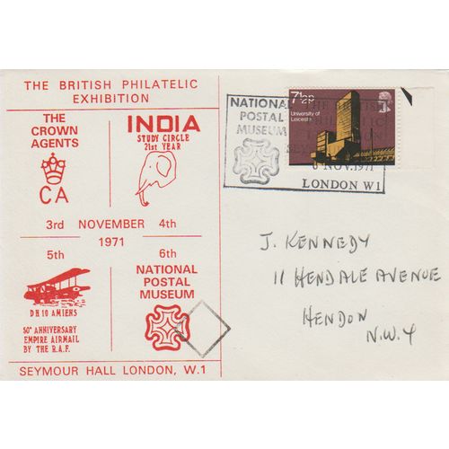 GB 1971 National Postal Museum Special Cover and pm see others