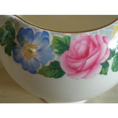 Vintage Royal Cauldon Large Floral Milk Jug