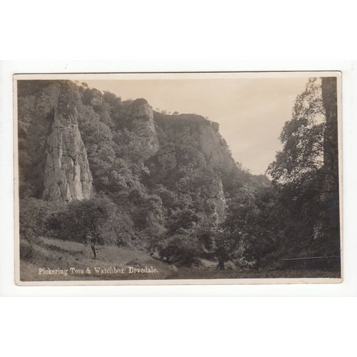 Pickering Tors & Watchbox Dovedale Derbyshire RP Postcard
