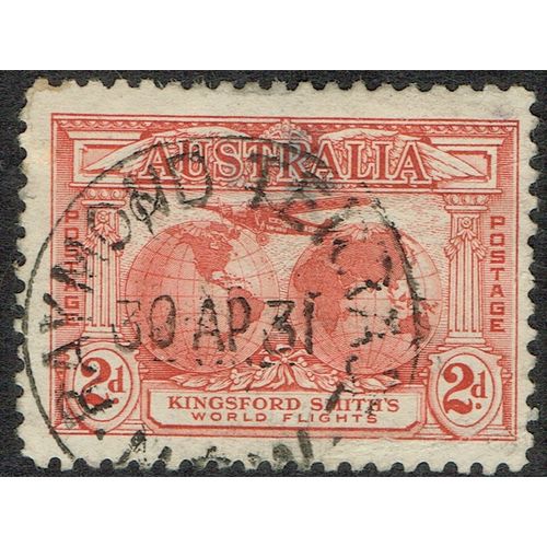 Australia 1931 Kingsford Smith Flights 2d Rose Red SG121 FU