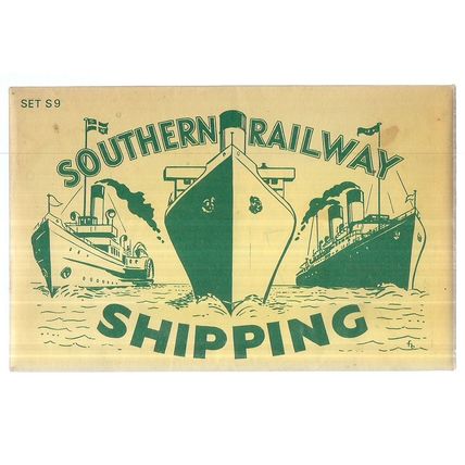 SOUTHERN RAILWAY SHIPPING 6 x collector cards SET S9 by Dalkeith Pub. Postcard