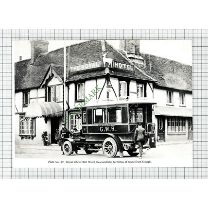 C7877) Royal White Hart Hotel Beaconsfield - Cutting