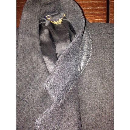 Two-Button 100% CamelHair Sport Black Coat Men Size 46 Regular Brooks Brothers