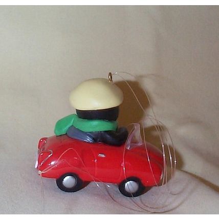 Hallmark Keepsake Ornament - 1990 Polar Penguin In His Polar Sport Car - QX5156
