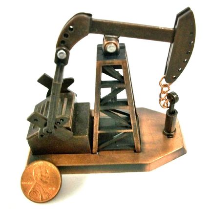 Oil Derrick Die Cast Metal Collectible Pencil Sharpener