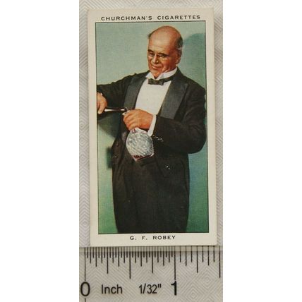 1938 Churchmans In Town Tonight No. 36 G. F. Robey, Old Time Butler