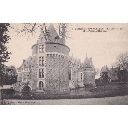 Chateau de Bonnetable French Antique Postcard