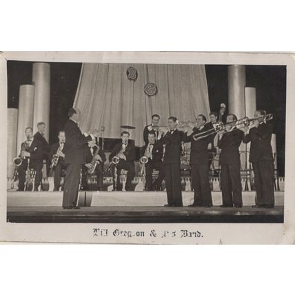 Bill Gregson & His Big Brass Band Skelmersdale FC Chairman Postcard