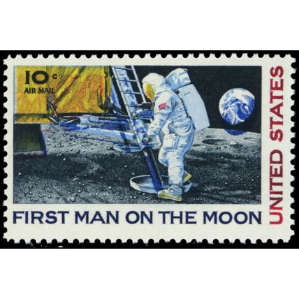 C76, Mint NH 10¢ Blue Color Shifted Freak Error Airmail Stamp * Stuart Katz