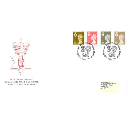 1993 Northern Ireland Definitives Unaddressed HRD4