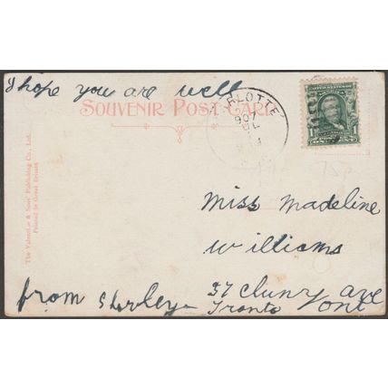 Victoria Jubilee Bridge, Montreal, 1907 - Valentine's Postcard