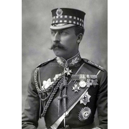 rs2163 - Duke of Connaught Portrait proudly shows his Military Medals, print 6x4