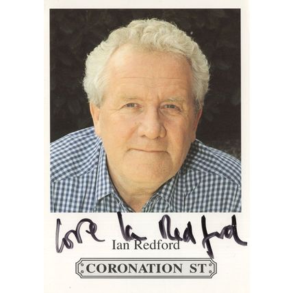 Ian Redford Coronation Street Hand Signed Cast Card Photo