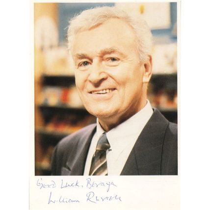William Russell Coronation Street RARE Hand Signed Cast Card Photo