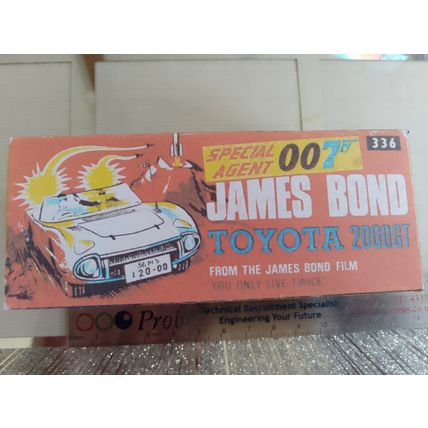 Corgi No336 007 Toyota 2000 GT Reproduction /Replica Box