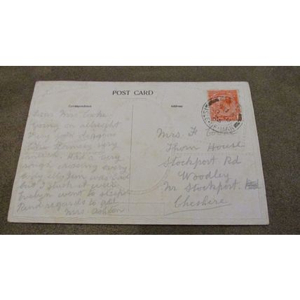 1925 fr Postcard - Greeting / Scenes - Isle of Man