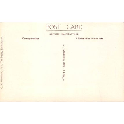 R M S "Aquitania" Garden Lounge : Hoffmann postcard 1145