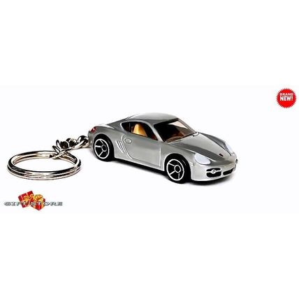 RARE KEYCHAIN SILVER PEWTER PORSCHE™ CAYMAN S CUSTOM Ltd. Ed. GREAT GIFT