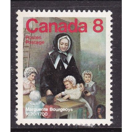 Canada 1974 Marguerite Bourgeoys 8c Mint Hung SG 805 VGC