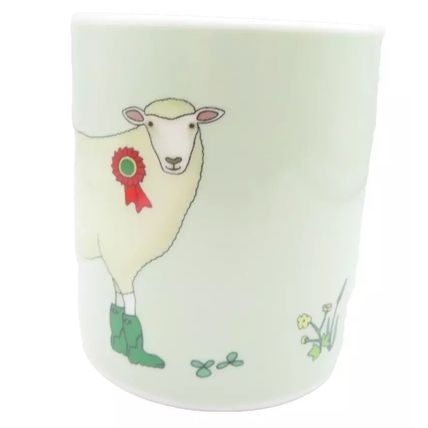 Sheep Wearing Wellies Mug Fine China Ceramic 9.5 CM Microwave & Dishwasher Safe