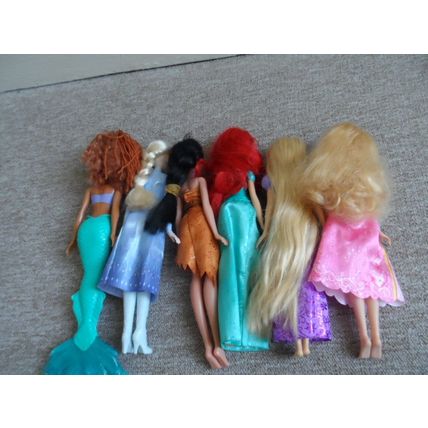 11 x Disney Dolls Inc Elsa Jasmine Tangled Ariel Belle Pocahontas