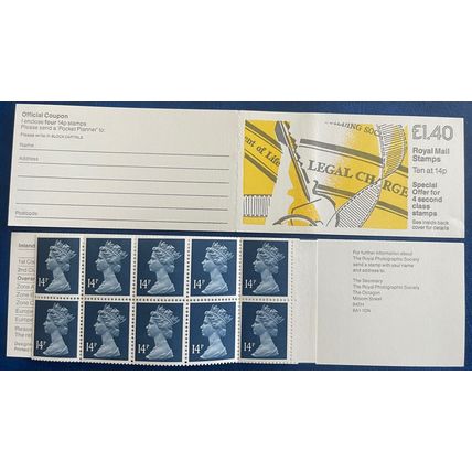 Great Britain 1988 £1.40 Pocket Planner Booklet Mint MNH SG FM5B X903 stamp