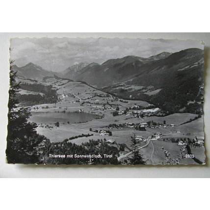old postcard Thiersee mit Sonnwenioch, Tirol