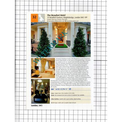 Searcys Roof Garden Rooms London / Beaufort Hotel Knightsbridge - 2011 Advert