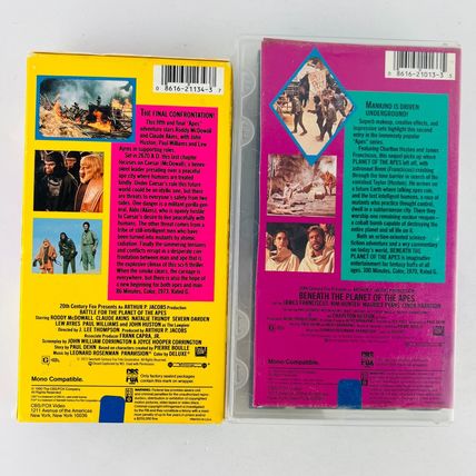 Planet Of The Apes Original Movies VHS Video Tape Lot #1