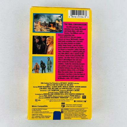 Planet Of The Apes Original Movies VHS Video Tape Lot #1
