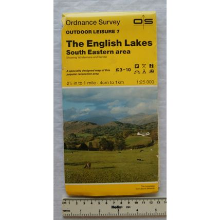 1985 OS Outdoor Leisure Map sheet 7 The English Lakes, SE area, 1:25 000
