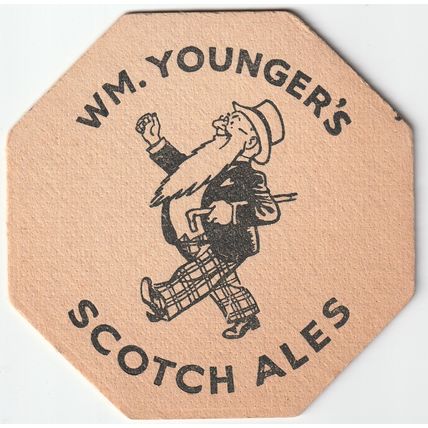 BEER MAT - YOUNGERS BREWERY - SCOTCH ALES - (Cat No 019 ) - (1955)