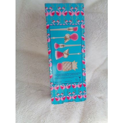 Tarte 5 Piece Let's Flamingle Collection Brush Set New in Box