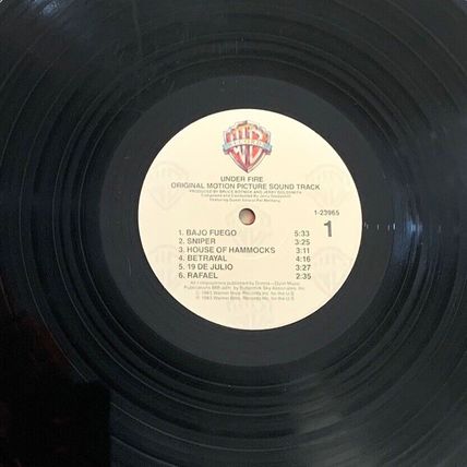 UNDER FIRE original 1983 Jerry Goldsmith soundtrack record album
