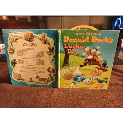 Tell-A-Tale Donald Duck's Lucky Day By Walt Disney Production 1951 Great Shape
