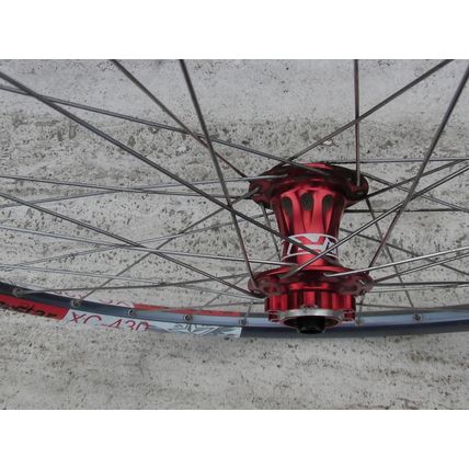 (faulty) QR 26" MTB Bike Rear Disc Wheel Superstar XC-430 ARC MT007 Sapim Spokes